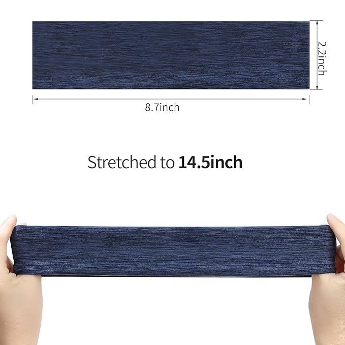 Fishinsea 8 Pack Sport Headbands for Women, Elastic Soft Fabric Non-Slip Hair Bands Hair Warp for Daily Workout Yoga Running Sports
