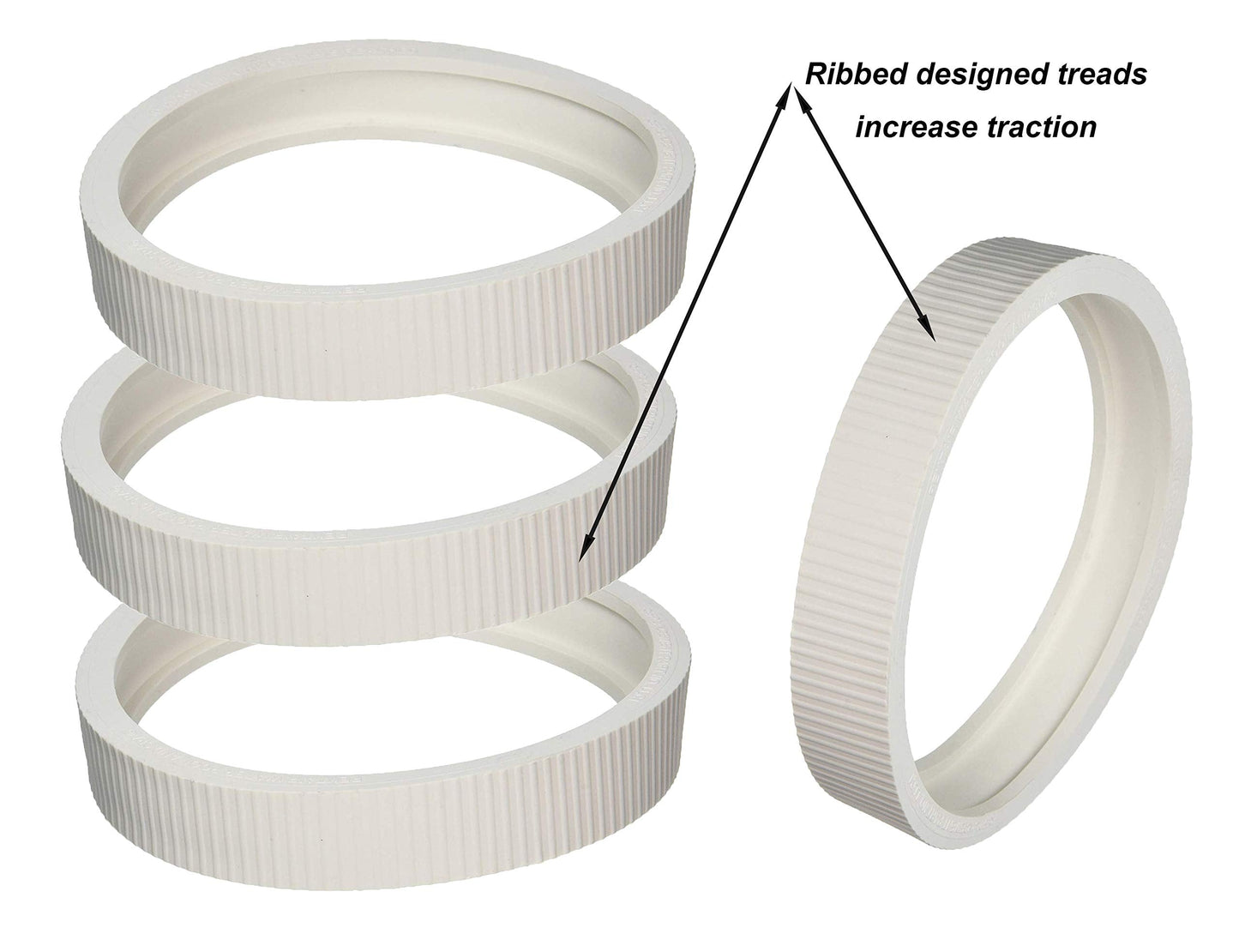 ATIE Pool Cleaner Upgraded Rubber Tire Compatible with Pentair Legend Pool Cleaner Wheel Rubber Tires 360007 and LLC1 (4 Pack)