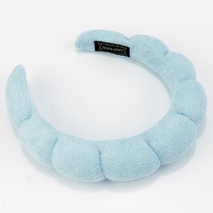 Chanaco Spa Headband and Wrist Bands for Women, Skincare HairBands Wrist Towels, Face Wash Hair Wraps Non Slip, Thick Facial Accessories for Makeup, Bath Shower Teen Girl Gifts Trendy Stuff