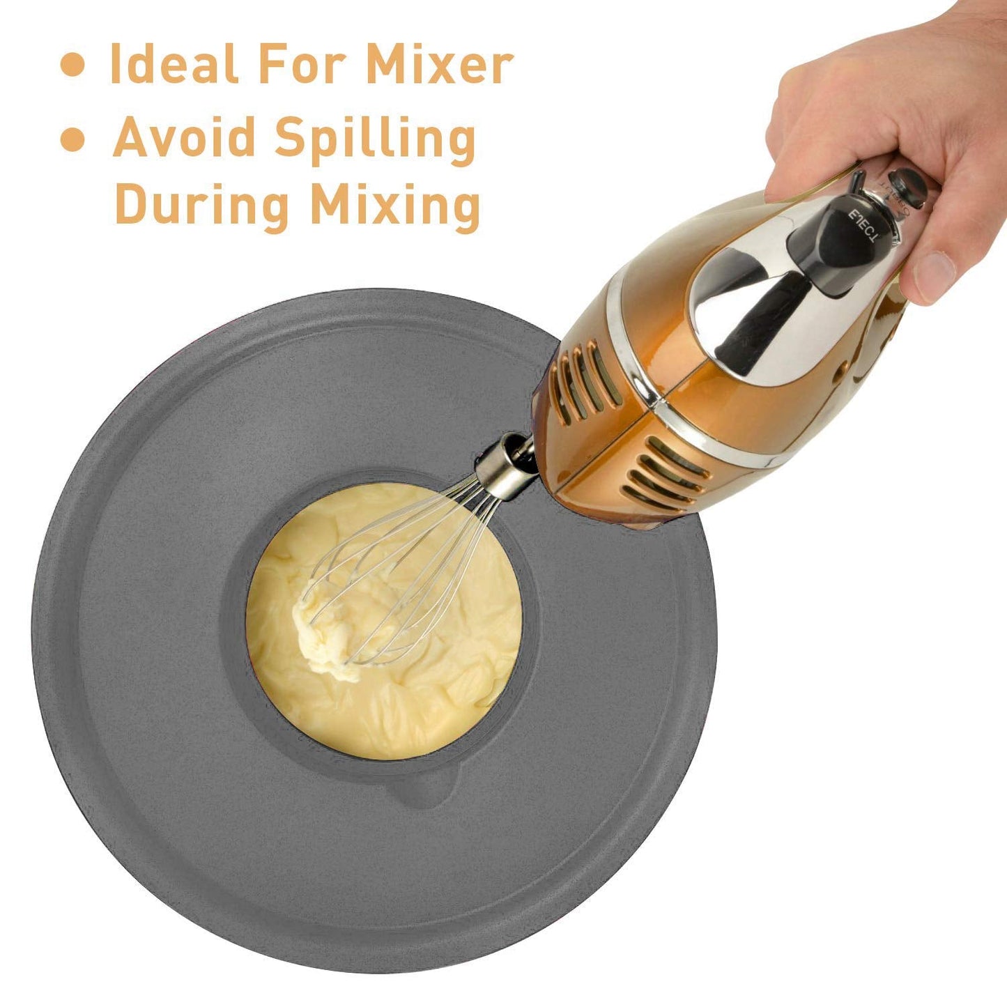 Wildone Mixing Bowls with Airtight Lids Set, 5PCS Stainless Steel Nesting Bowls Set for Kitchen, with Grater Attachments & Non-Slip Bottoms, Size 5, 3, 2, 1.5, 0.63 QT, Great for Baking & Serving