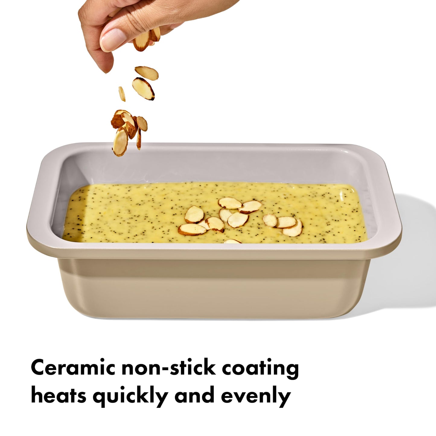 OXO Good Grips Non-Stick Pro Ceramic Coated Metal Bakeware 1Lb Loaf Pan – Biscuit