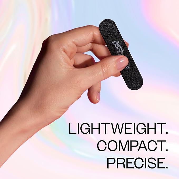 25PCS Mini Size PANA Professional Double Sided Nail Files - Black, 180/240 Grit - Emery Board Nail Buffering File Manicure Pedicure Nail Polisher Washable