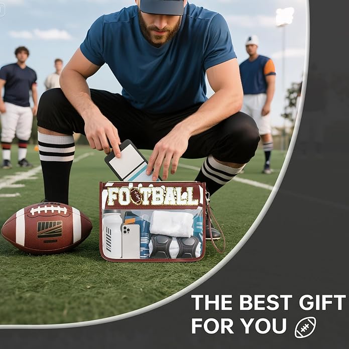 Baseball Gift Bags Baseballs Treat Bags Team Gifts Clear Chenille Letter Zipper Pouch Accessories Stuff Sport Portable