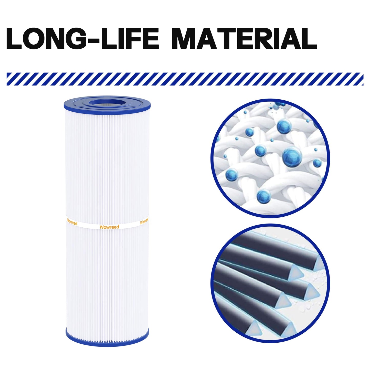 Wowreed Spa Filter Compatible with C-4326, FC-2375, PRB25-IN, 303909, M-4326, 8172500, R173429, 5X13 Drop in hot tub Filter, 2 Pack