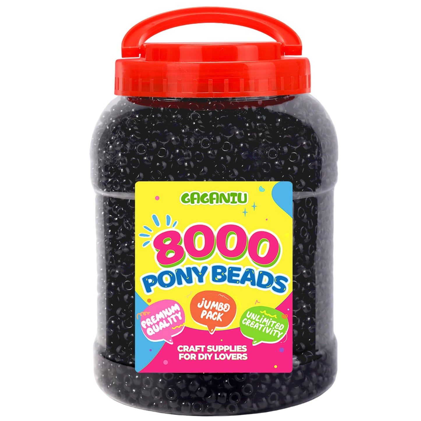 8000+ pcs Pony Beads Bulk for Bracelet Dark Blue Plastic Beads Making for Hair Braiding DIY Crafts Kandi Jewelry Key Chains and Ornaments Decorations Boxed