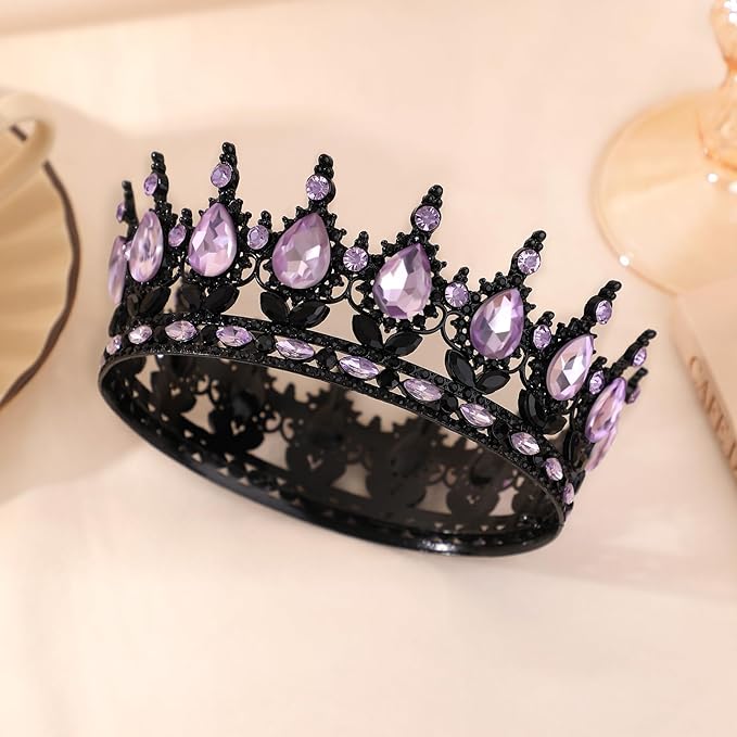 Queen Crown for Women Crystal Tiara for Women Rhinestone Wedding Headband for Bride Hair Accessories for Costume Birthday Party Prom Gifts