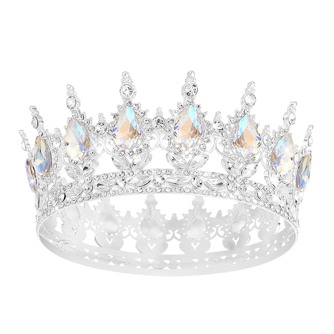 YOUlDIANZI Queen Crown Rhinestone Wedding Crowns and Tiaras for Women Costume Party Hair Accessories Princess Birthday Crown Crystal Bridal Crowns