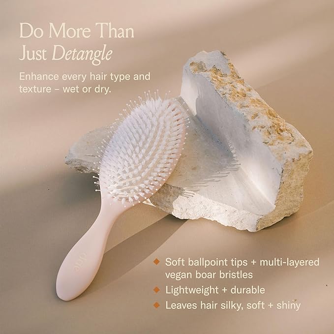 DAE Vegan Detangle + Style Brush - Detangles, Prevents Breakage, & Massages Scalp