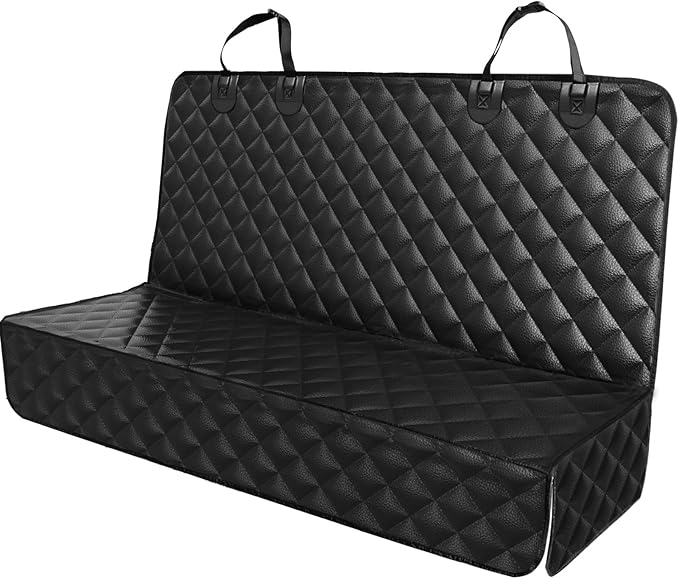 PETICON Waterproof Scratchproof Pet Bench Seat Covers for Cars, Trucks, SUVs, Nonslip Durable Back Seat Cover for Dogs, Washable Backseat Protection, Gray