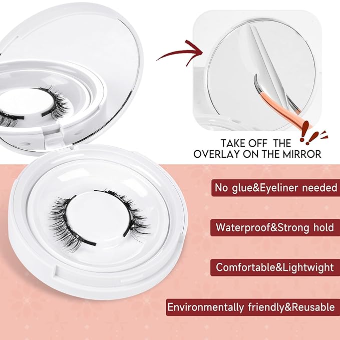 Higu clace Magnetic Eyelashes with Applicator Soft Magnetic Lashes Natural Look Wispy Magnet Lashes Easy to Wear and Remove Ã¯Â¼ÂDJCX-N04Ã¯Â¼Â