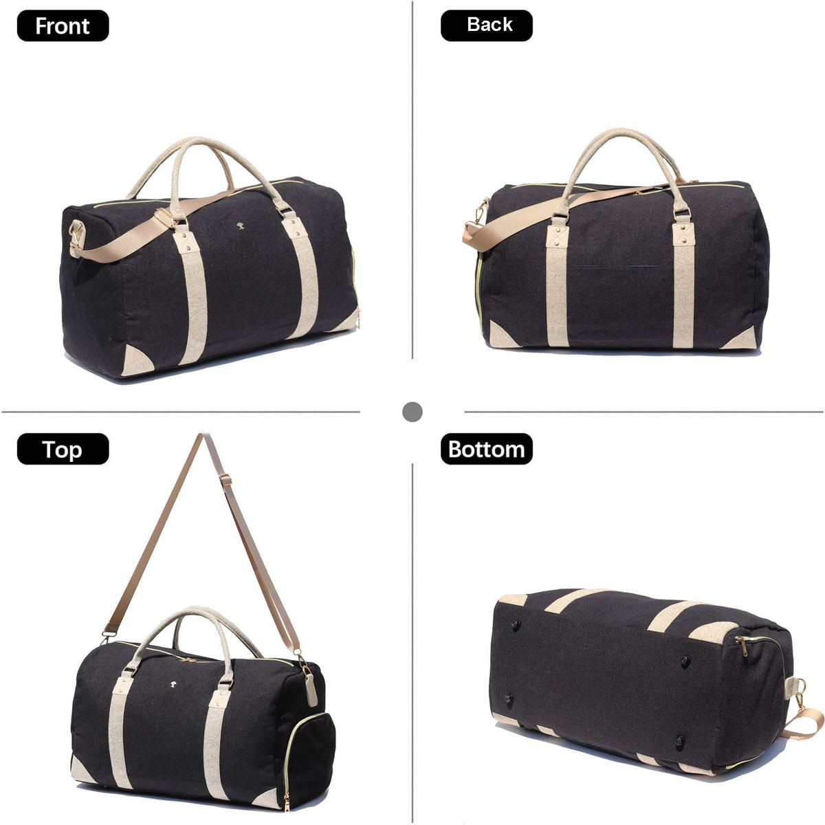 Travel Duffle Bag, Weekender Bag for Women with Shoe Compartment, Carry on Overnight Bag Gym Duffel Bag, Mommy Hospital Bags