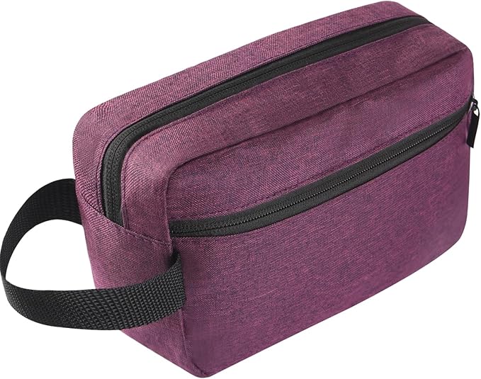 Travel Toiletry bag Toiletry bag for women men Hanging Cosmetic bag Travel accessories for Women Men (Deep purple)