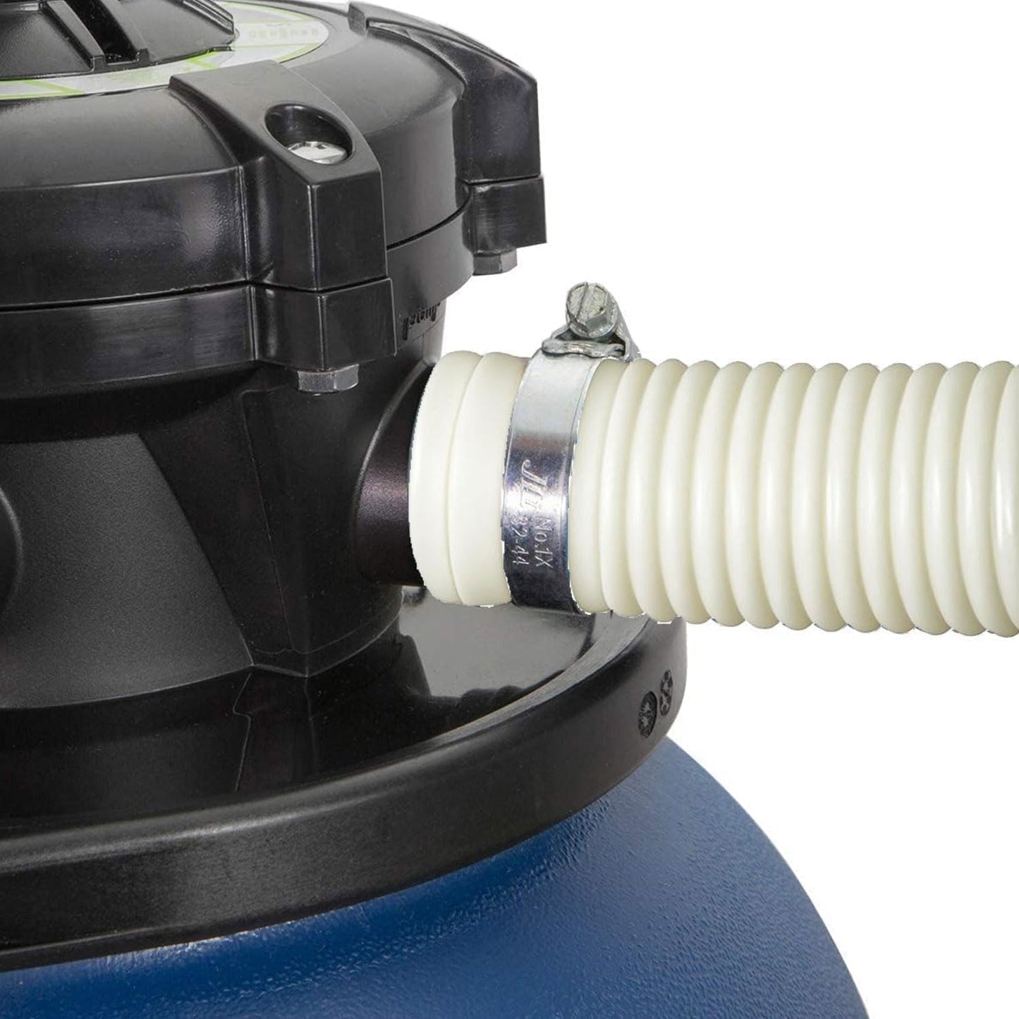 2 Pcks 1-1/2 Inch Pool Pump Replacement Hose 16” Long For Above Ground Pools - Filter Pump Hose Bundled With Metal Clamps