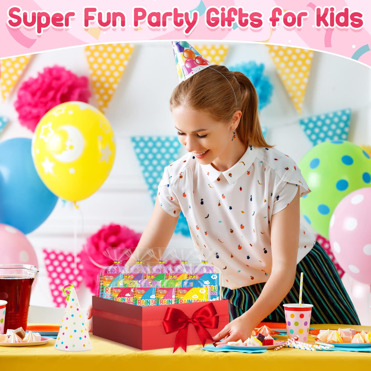 Scratch Art Party Favors for Kids: 24 Pack Rainbow Scratch Notebook Bulk Kids Craft School Supplies for Girls Boys 4-8 Years Old Kids Birthday Goodie Bags Christmas Gifts Classroom Prizes for Kids
