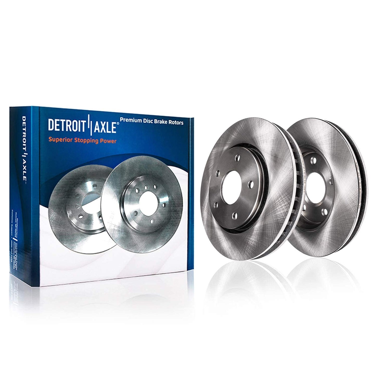 Detroit Axle - Front Brake Kit for 09-19 Toyota Corolla 09-13 Matrix Pontiac Vibe, 08-14 Scion xD Replacement 2009 2010 2011 2012 2013 2014 Disc Brake Rotors Ceramic Brakes Pads