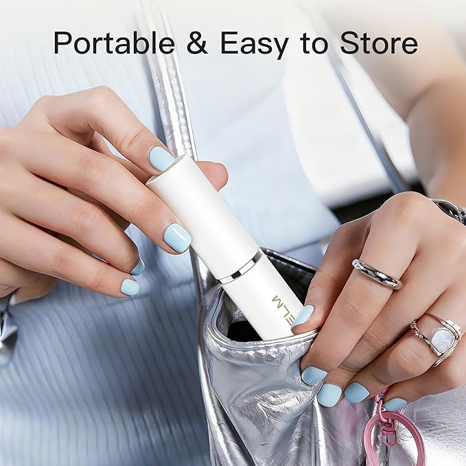 3-in-1 Glass Nail File, Professional 3-Sided Nail Files and Buffers, Coarse/Fine/Polishing Nail Files (White)