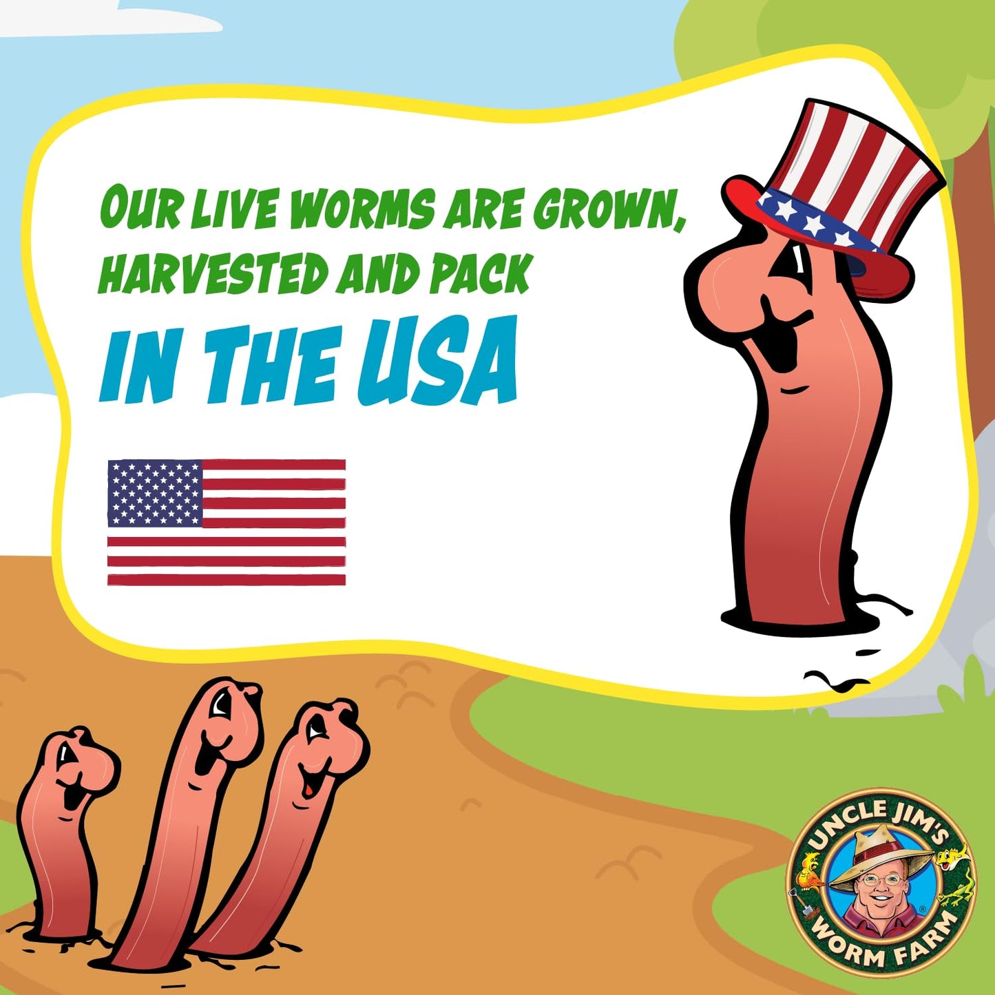 Uncle Jim's Worm Farm 100 Count Red Wiggler Composting Worms Mix for Garden Soil or Fishing | Starter Pack of Compost Worms Improves Soil Structure and Quality for Healthier Gardens