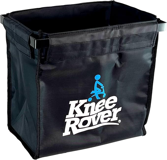 KneeRover Deluxe Knee Scooter Basket Accessory with Large Capacity - Knee Rover Basket Attachment Includes Universal Bracket Mount - Fits Most Knee Scooter Walker Models