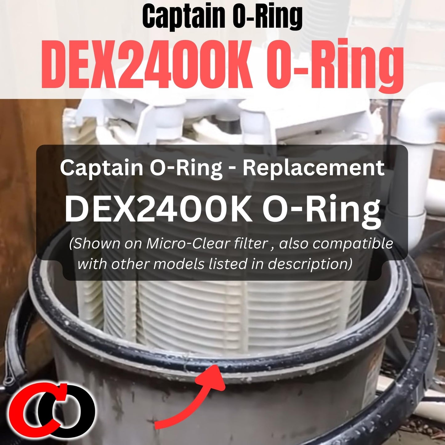 Captain O-Ring – Replacement DEX2400K O-Ring for Hayward Micro-Clear DE, Pro-Grid, Super Star Clear, SwimClear Filters