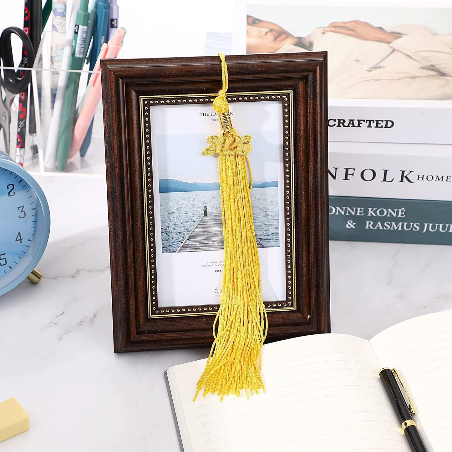 JULMELON 20Pcs Graduation Tassels Academic Graduation Cap Hat Tassel with 2026 Gold Charm for 2026 Graduation Ceremonies Accessories (Gold)