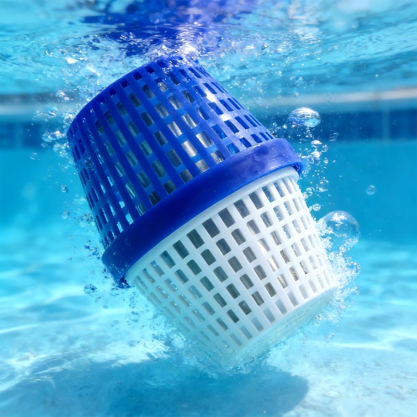 Pool Unit, for 7.5k-20k gallons Swimming Pools, Lasts up to 6 Months,Blue/White