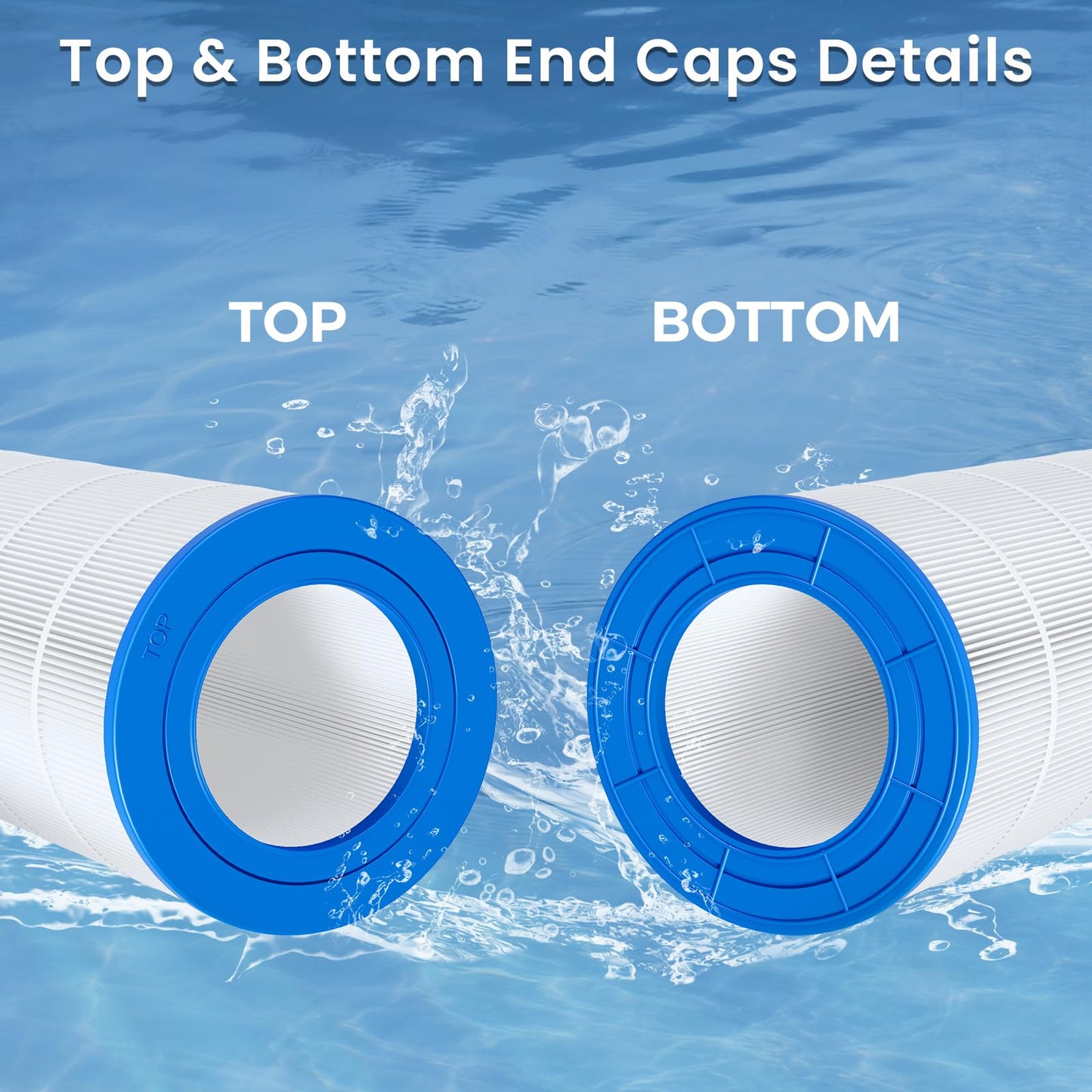 Future Way CC150 Pool Filter Cartridge Replacement for Pentair Clean & Clear 150, Replace Pleatco PAP150, Pentair R173216, Unicel C-9415, 150 sq.ft