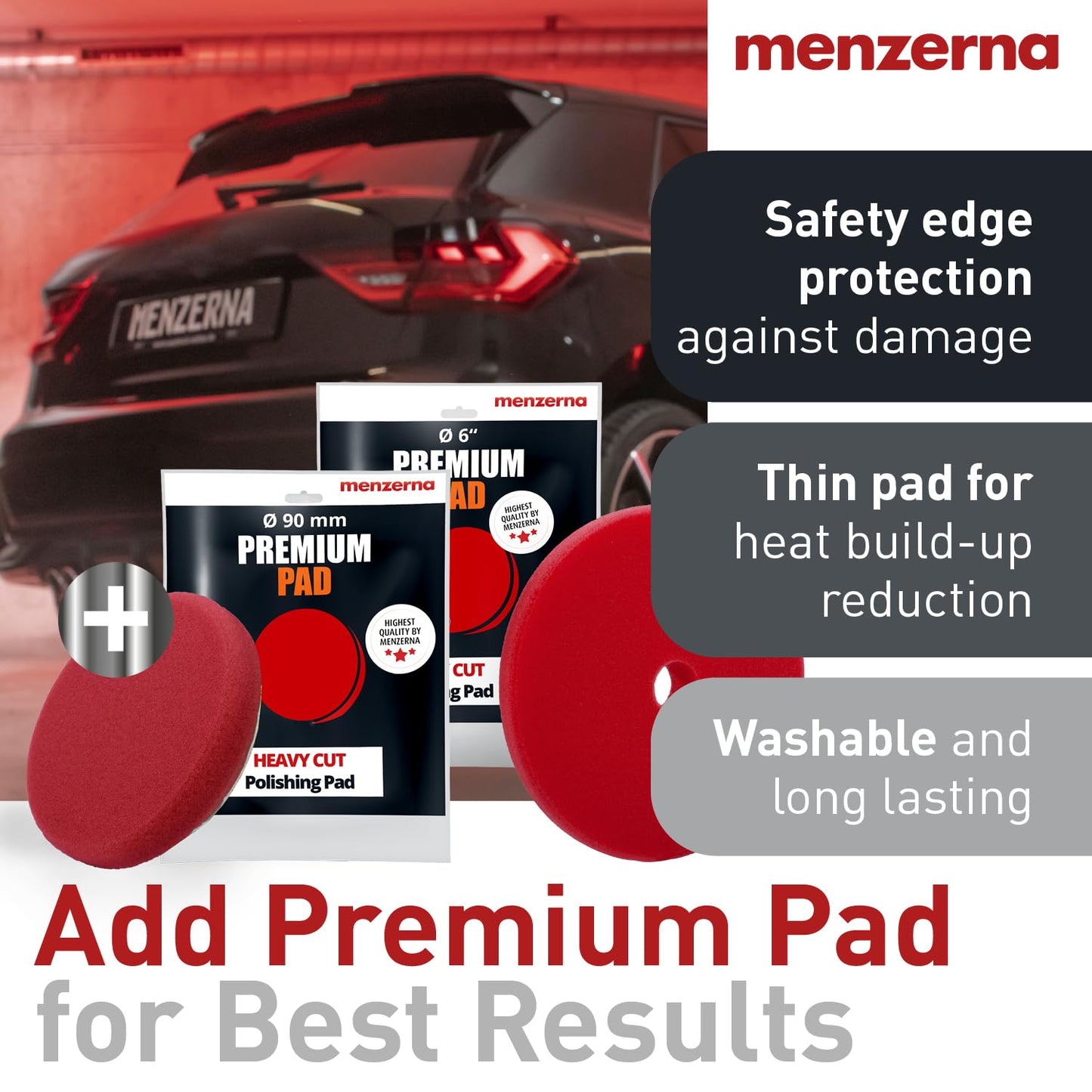 menzerna Heavy Cut Compound 1000" I Abrasive Polishing Compound for Deep Scratches, Sanding Marks, Swirls & Holograms I Buffing and Polishing Compound for Scratch Repair I Silicone Free I 16 fl oz.