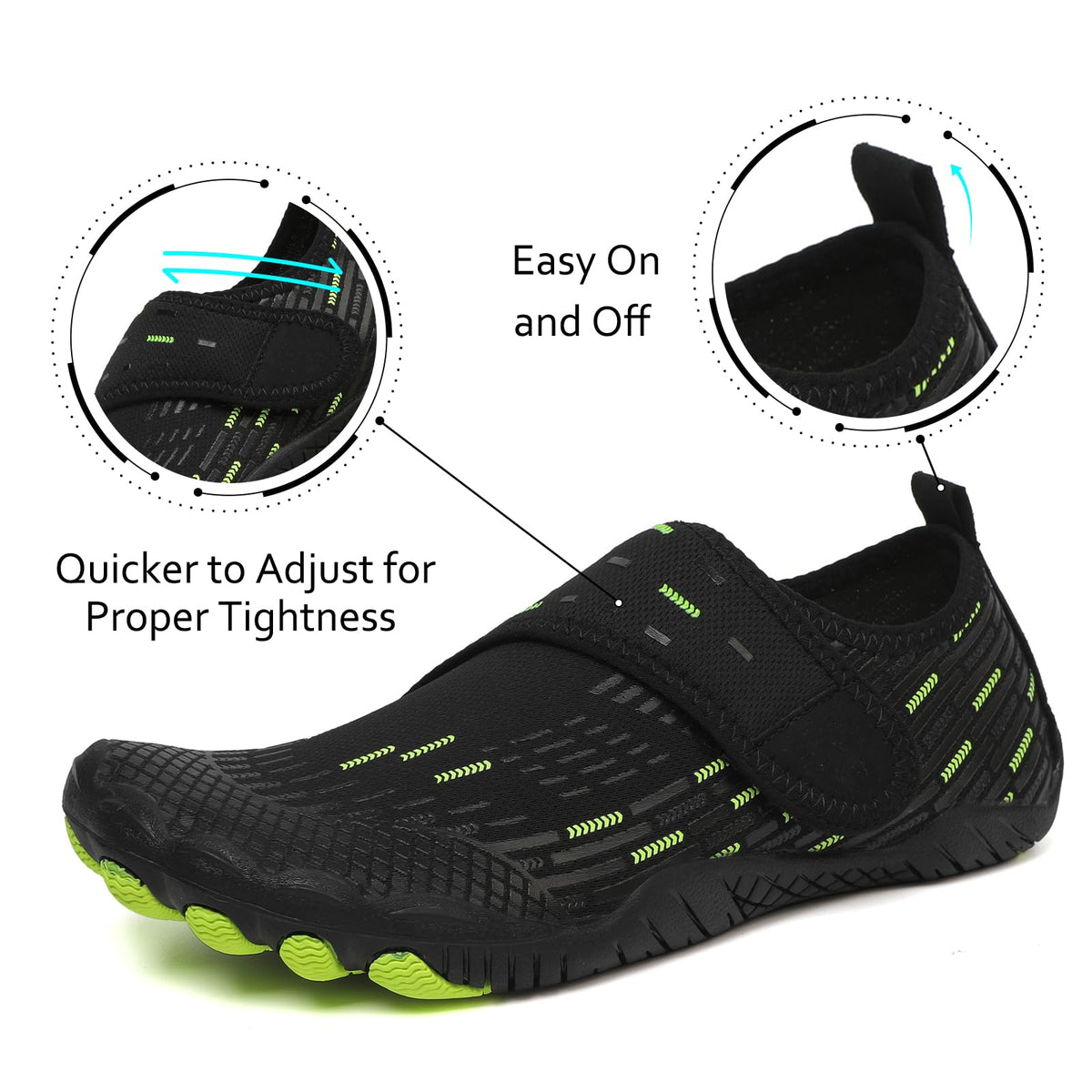 Water Shoes Mens Womens Quick-Dry Barefoot Swim Beach Pool Shoes Aqua Yoga Socks for Hiking Walking Diving Surf Outdoor Water Sports