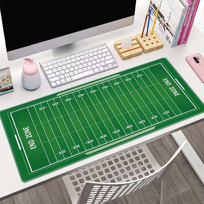 Desk Mat, Large Desk Pad Large Mouse Pad Cute Desk Accessories Home Office Essentials XL Desk Mat Desk Pad Mat for Keyboard Mouse Desk Pads On Top of Desks Computer American Football Field