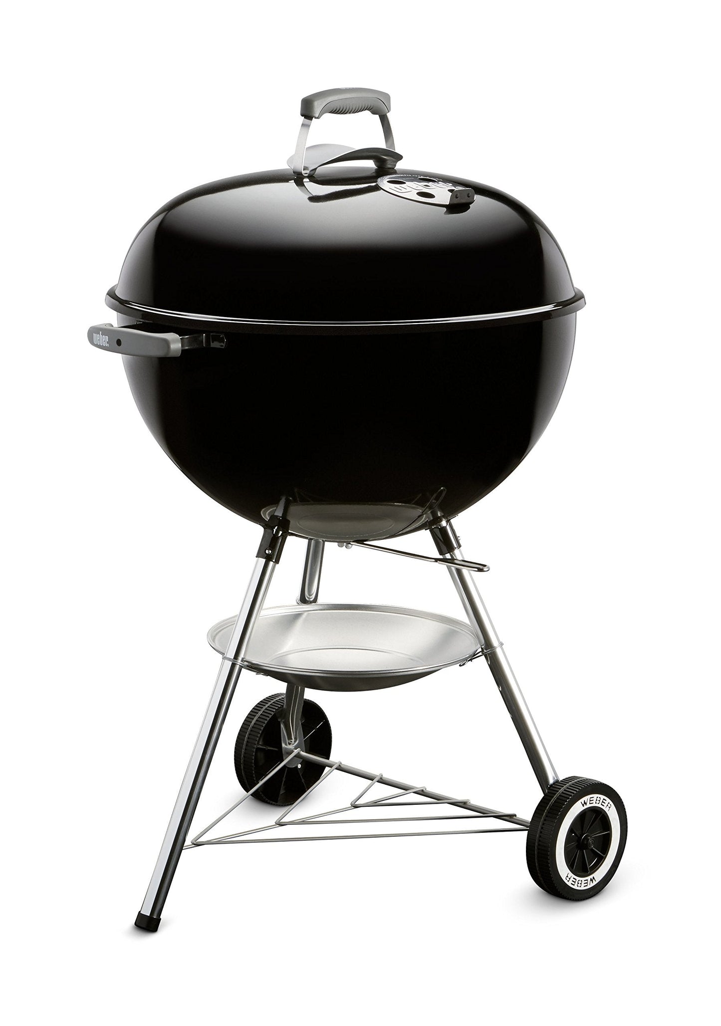 Weber Original Kettle Charcoal Grill, 22-Inch, Black â Classic Outdoor BBQ Grill with OneâTouchâ¢ Cleaning System & Precise Temperature Control Dampers