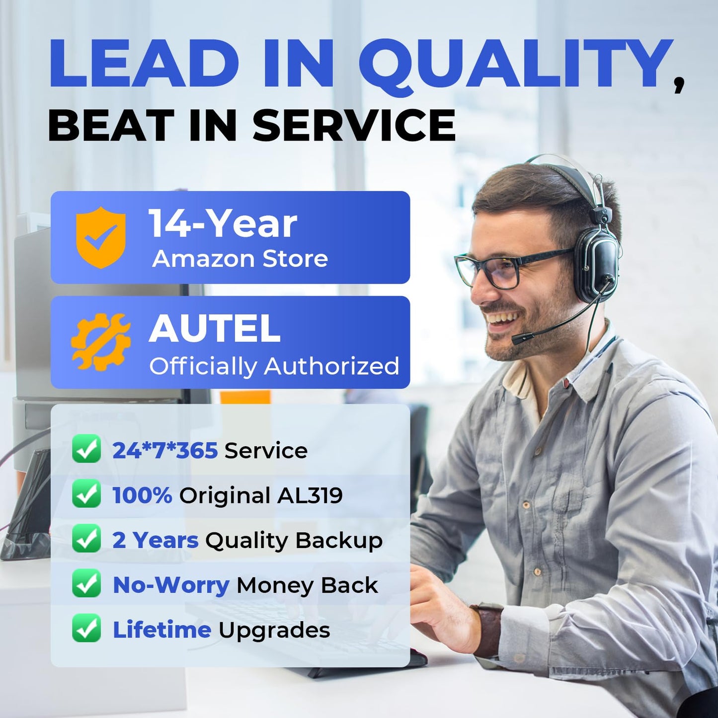 Autel Professional OBD2 Scanner AL319 Code Reader, Enhanced Check and Reset Engine Fault Code, Live Data, Freeze Frame, CAN Car Diagnostic Scan Tools for All OBDII Vehicles After 1996, 2026 Upgraded