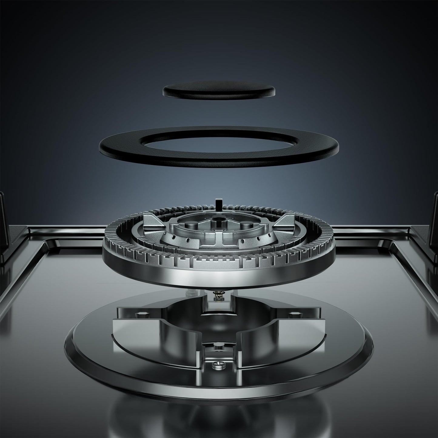 30 inch Gas Cooktop with 5 Sealed Burners, Stainless Steel Drop-in Stove Top, Dishwasher Safe Cast Iron Grates, NG/LPG Convertible, 38K BTU