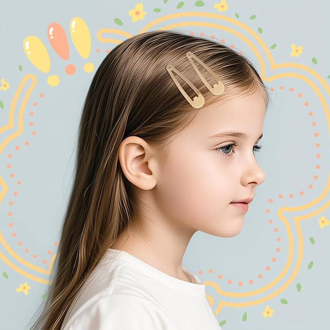120pcs Taupe Metal Snap Hair Clips, 2 Inch Non-Slip Barrettes for Women Kids Teens, All-Day Hold Hair Accessories for Fine & Thick Hair (Taupe)