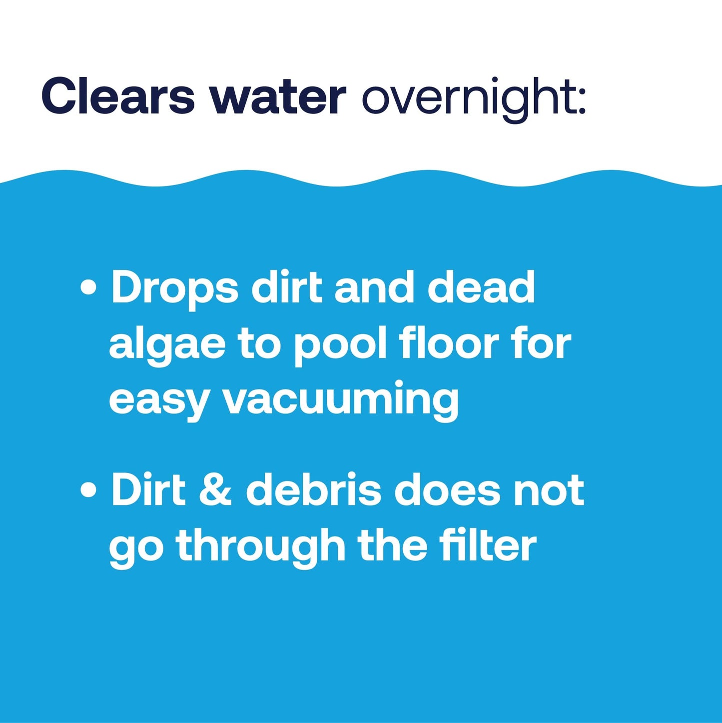 HTH 67080 Swimming Pool Care Drop Out Flocculant - Clears Cloudy Water Fast
