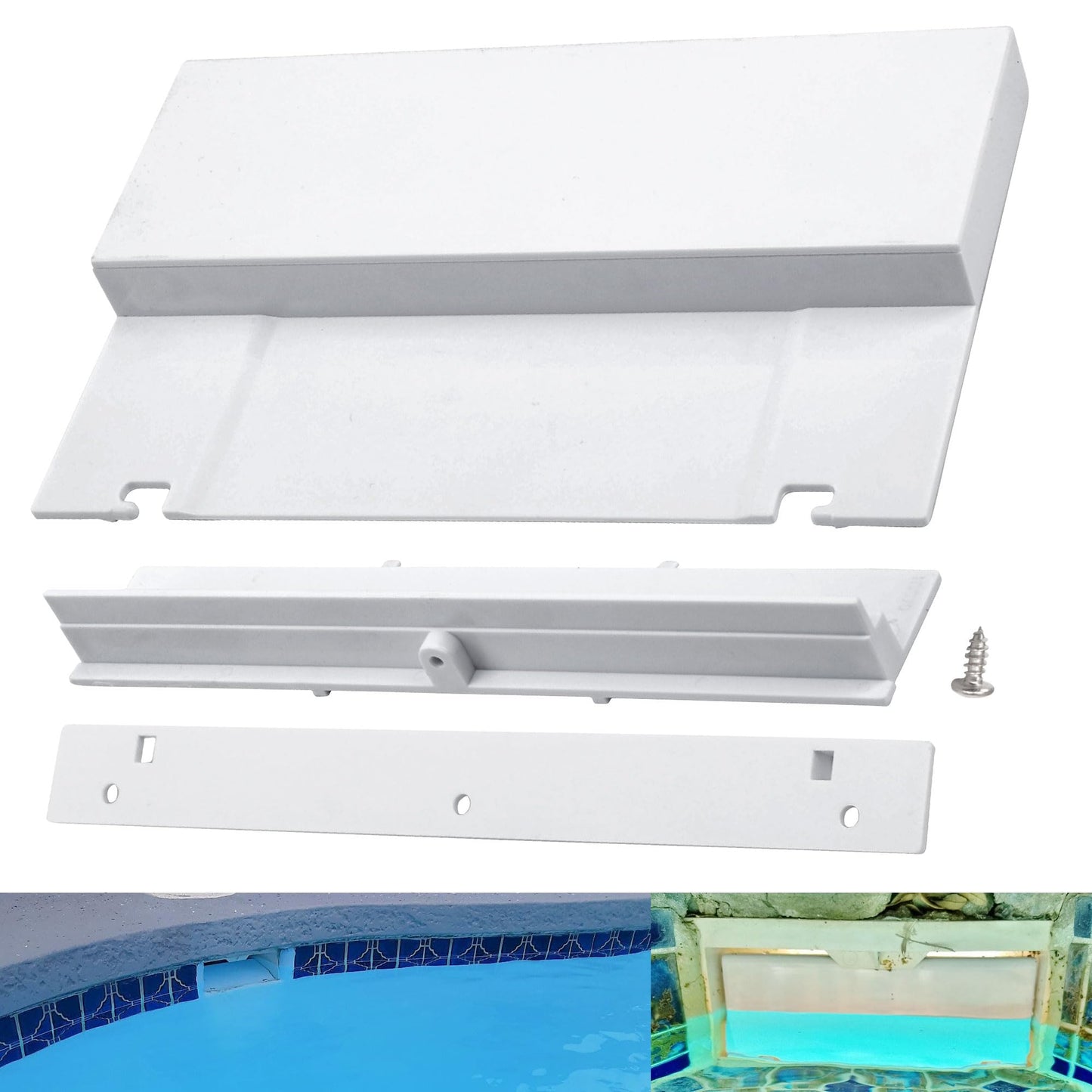 FENXDN SP1070 Pool Skimmer Weir Flap Door [ 8-7/16" Length, 5-1/4" Width, 1-1/8" Thick] Compatible with Hay-Ward SP1070-K SP1070-D SPX1070KHR SP1070 SP1071 and SP10712S