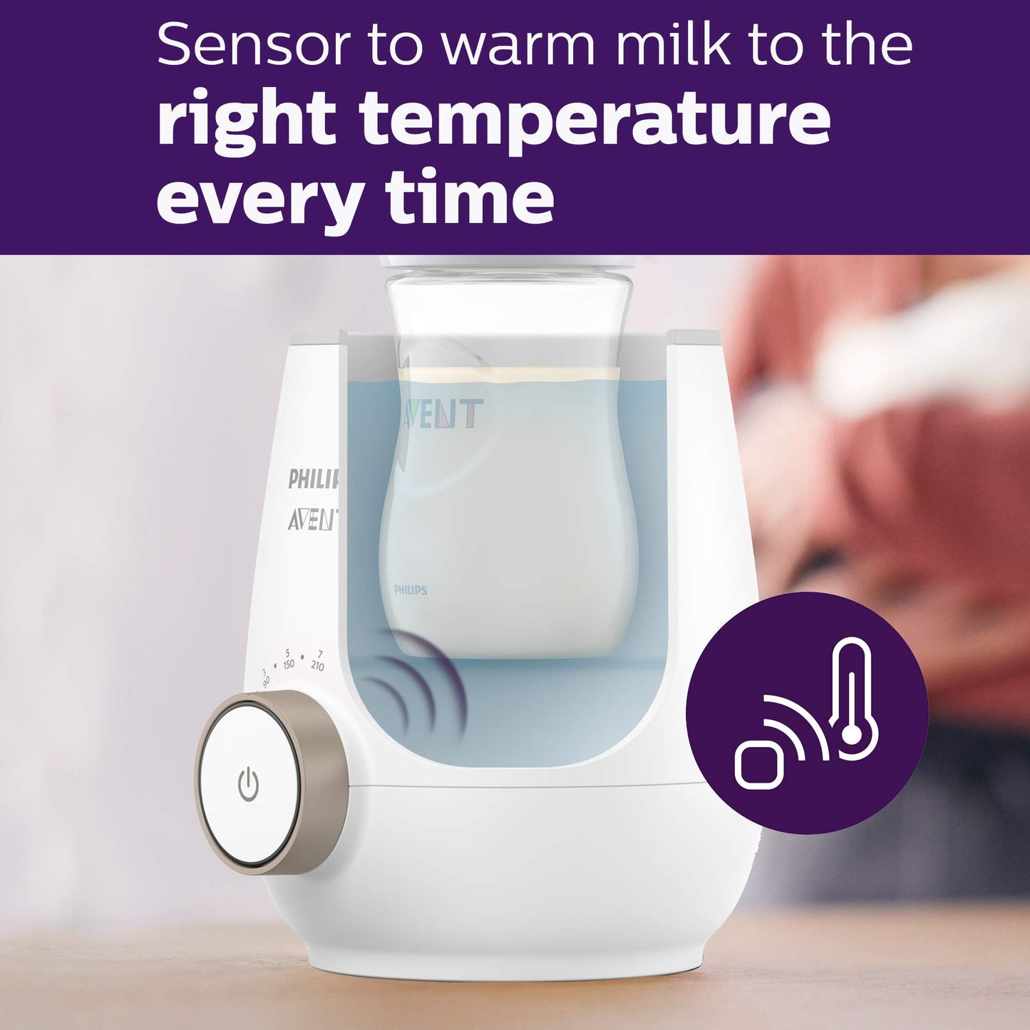 Philips Avent Warming Bundle with Anti-Colic baby bottle with AirFree Vent 4 Ounce 4 Pack + Fast baby bottle Warmer