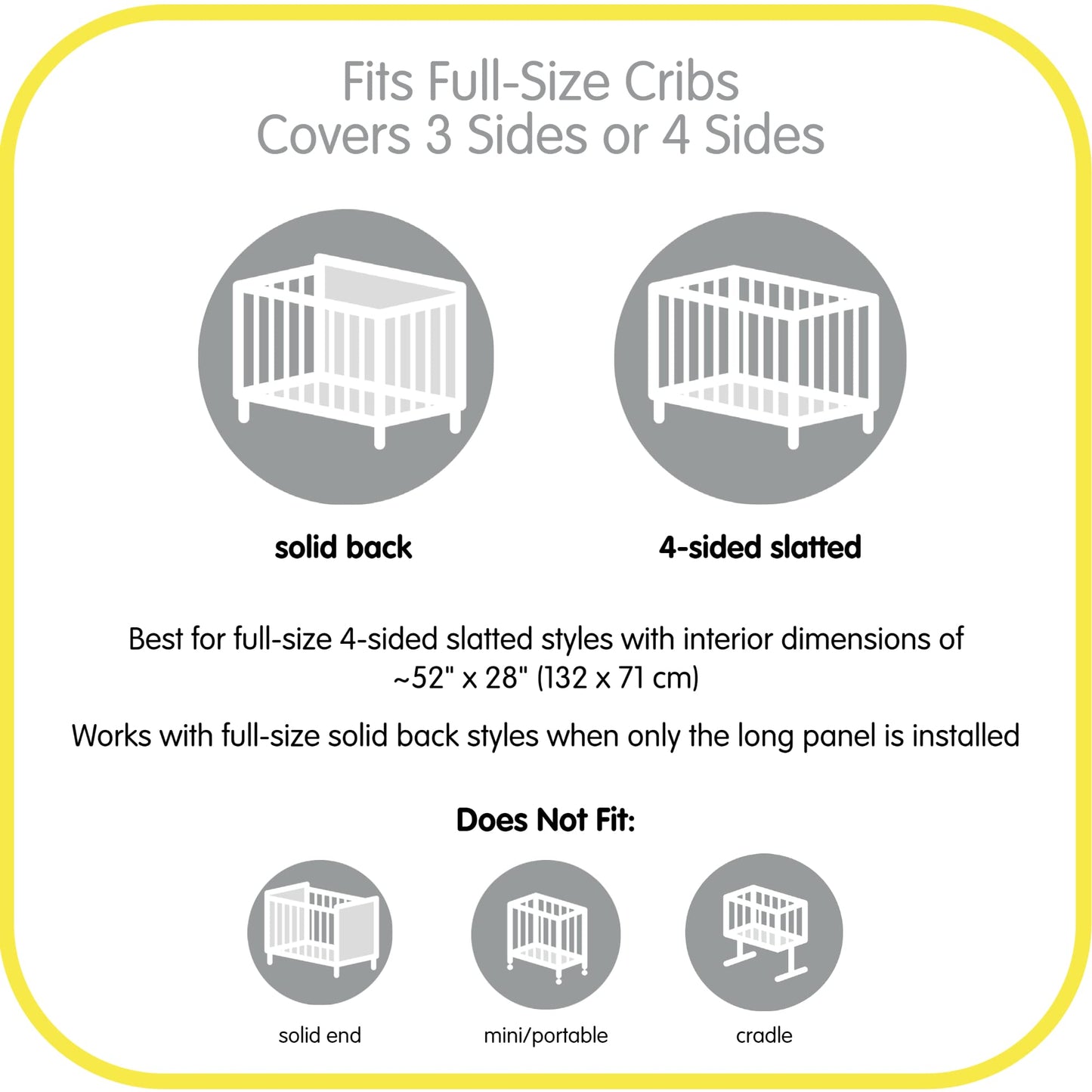 BreathableBaby Breathable Mesh Liner for Full-Size Cribs, Classic 3mm Mesh, Blue Green Aqua (Size 4FS Covers 3 or 4 Sides)
