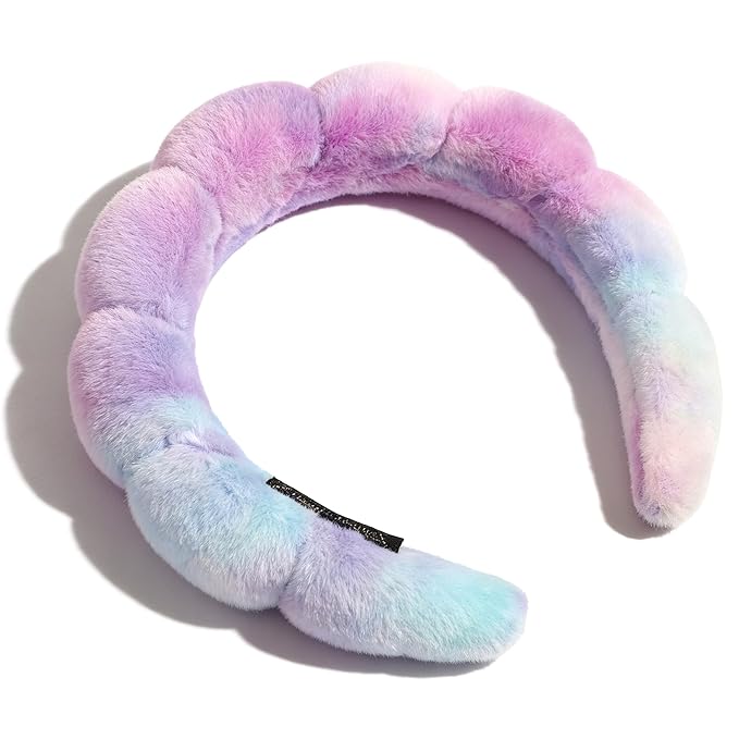 Ayesha Spa Headband for Washing Face Sponge Makeup&Skincare Headband Soft Fuzzy Hair band to Facial Clean