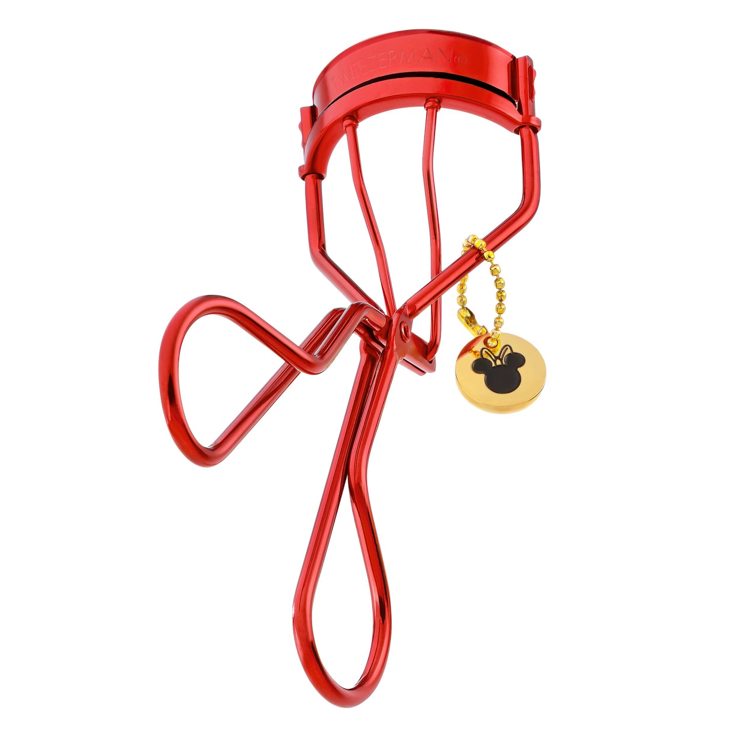 Tweezerman Disney's Minnie Mouse Classic Eyelash Curler with Refill Pads - Makeup Eyelash Tool for All Eye Shapes