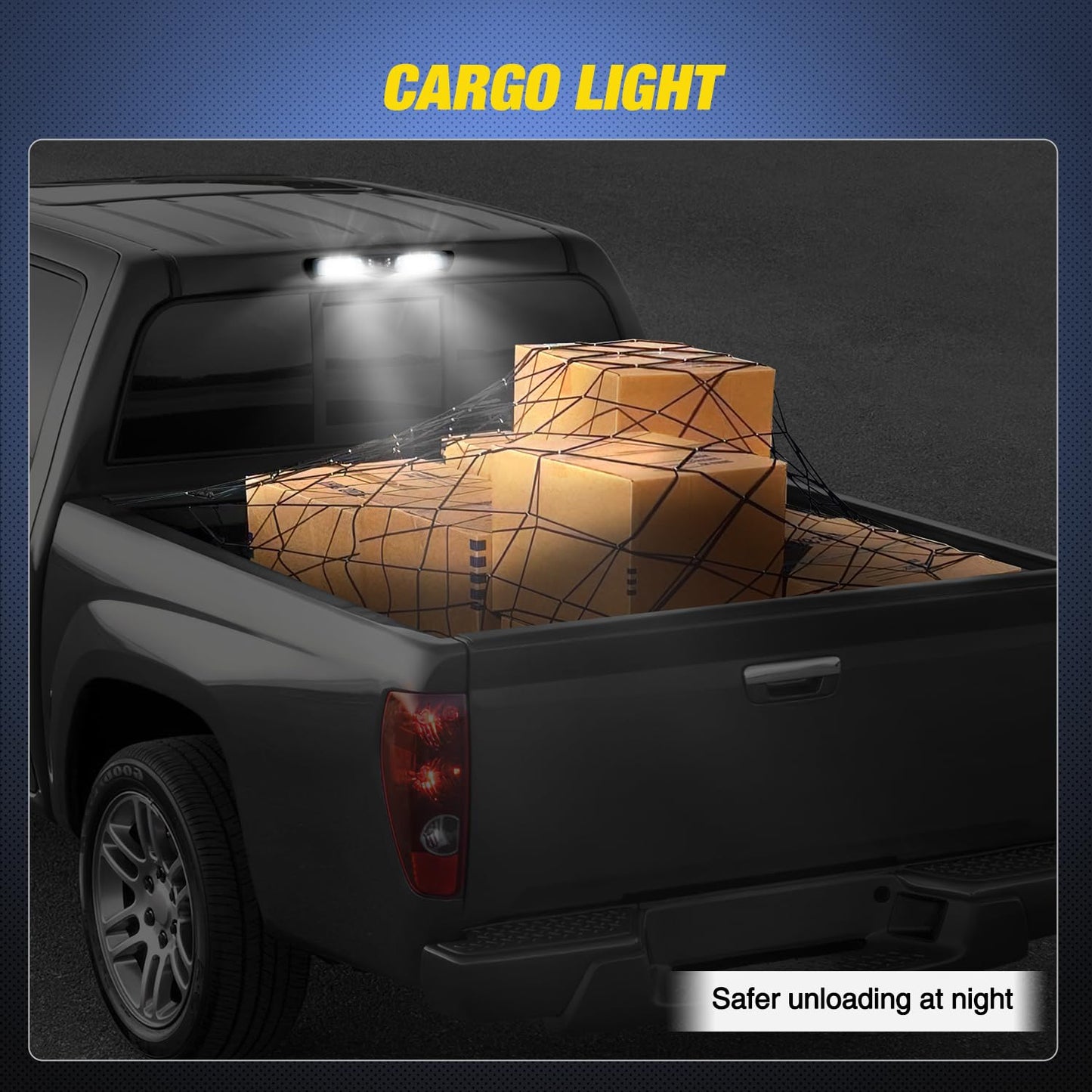 Nilight Third Brake Light Tail High Mount 3rd Stop Cargo Reverse LED Lights Smoked Lens Compatible with Chevy Colorado and GMC Canyon 2004 2005 2006 2007 2008 2009 2010 2011 2012 Pickup Truck