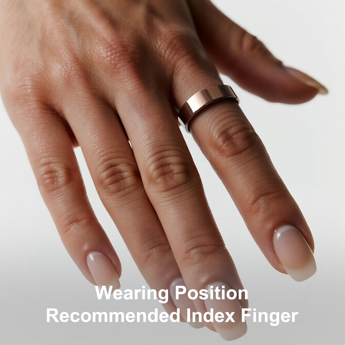 Victormont Titanium Smart Ring, Sleep & Activity Tracking Ring with Heart Rate, HRV, Stress Insights, 7-Day Battery Life, No Subscription, IP68 Waterproof, iOS & Android Compatible (Rose Gold, 7)