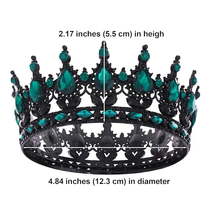 Queen Crown for Women Crystal Tiara for Women Rhinestone Wedding Headband for Bride Hair Accessories for Costume Birthday Party Prom Gifts