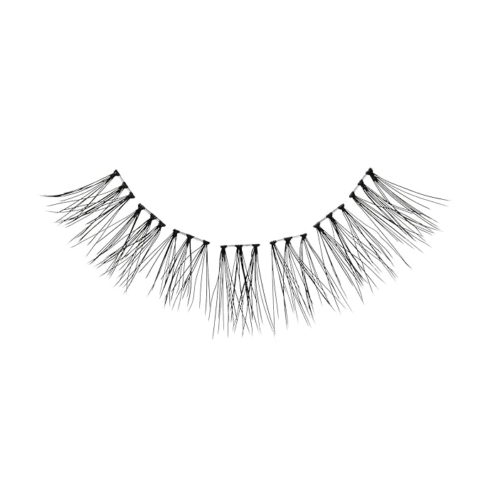 KISS Looks So Natural Trio Lash Medium Combo Pack, False Eyelashes with Tapered End Technology, 3D Lengths & Angles, Easy Grip Tray with Built-In Glue Pocket, 30 Trio Lashes in Short & Medium Lengths