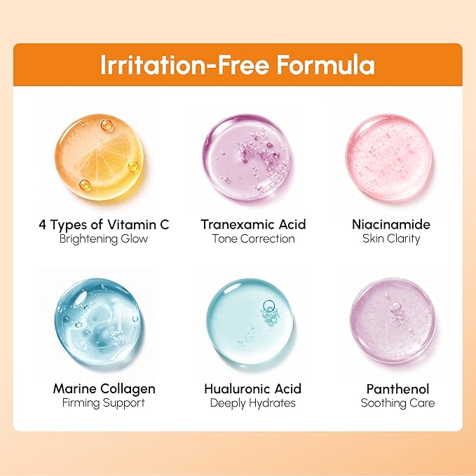 MAREE Vitamin C Toner Pads for Face Ã¢ÂÂ Brightening Facial Polishes with 20% Complex: Vitamin C Collagen Niacinamide TXA Ã¢ÂÂ Facial Radiance, Uneven Skin Tone, Acne Clearing Pads Ã¢ÂÂ Glow Up Skincare Device