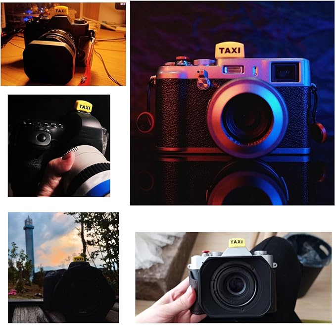2 Pcs Camera Hot Shoe Boot Cover Cap Protector for Sony Canon Nikon (Taxi)