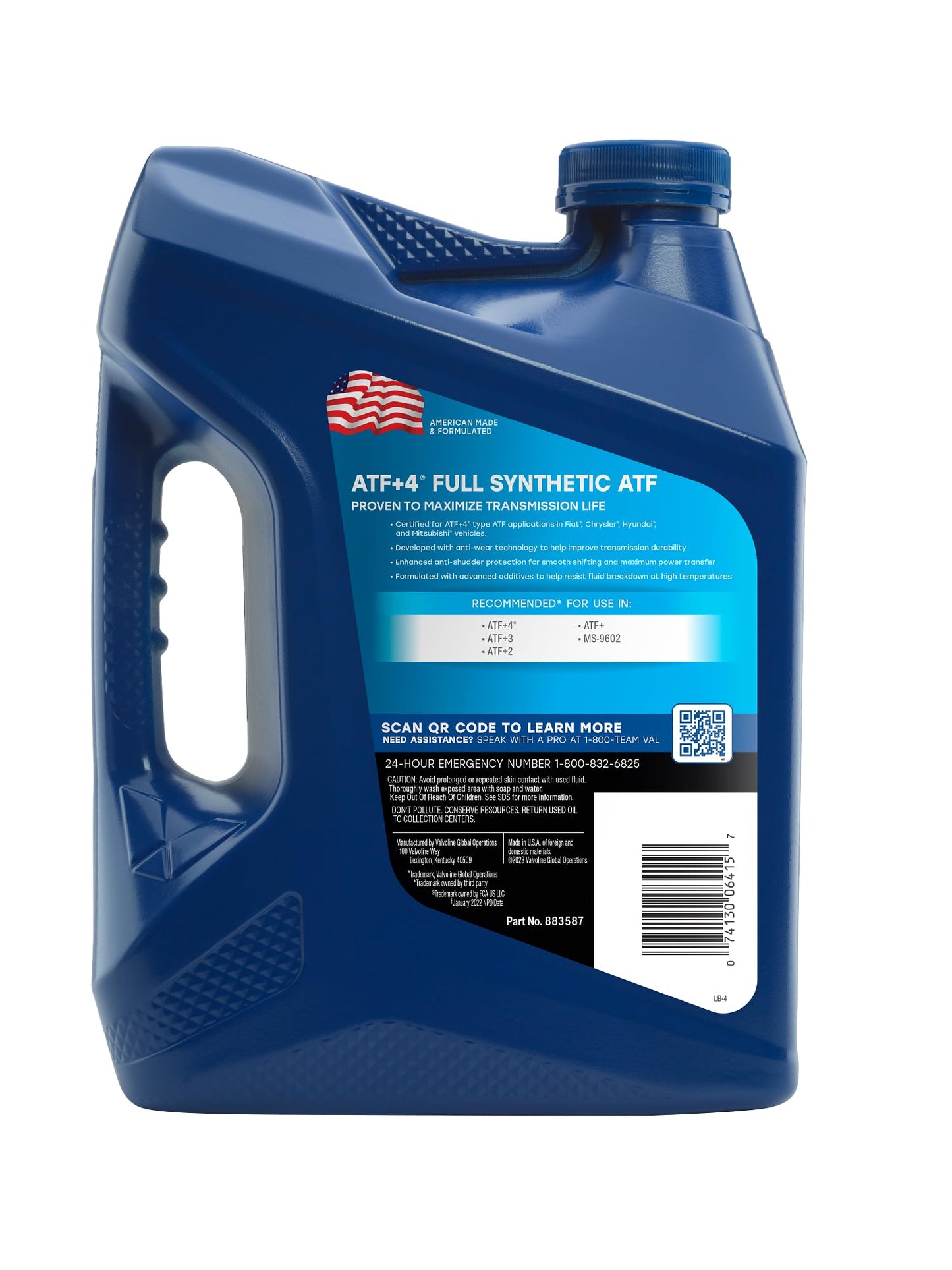 Valvoline ATF 4 Full Synthetic Automatic Transmission Fluid 1 Gallon…
