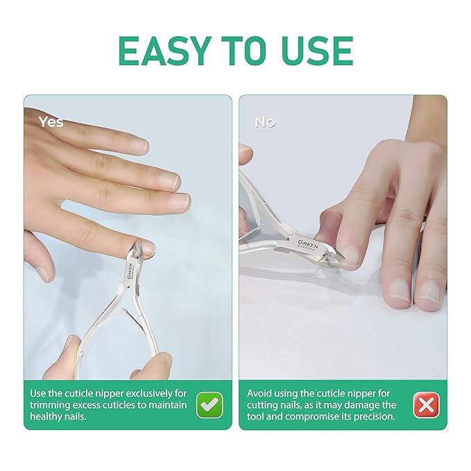 Professional Cuticle Trimmer with Cuticle Pusher Nail Cuticle Remover Nipper Silver Stainless Steel Sharp Blades Manicure Tools with Double Spring Nail Care Pedicure Nail Tools (Multi-Colored)