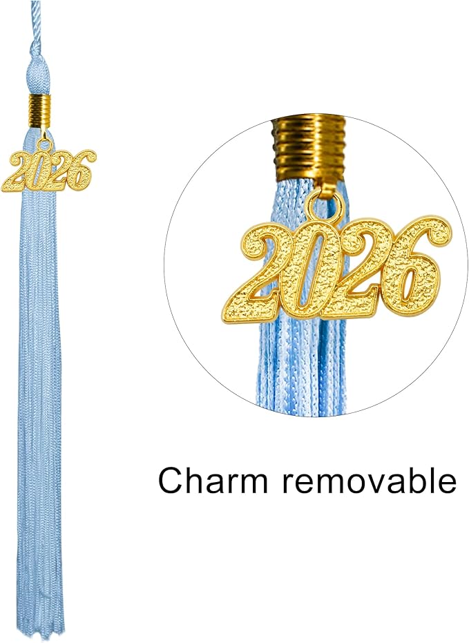 GraduationMall Matte Graduation Cap with 2026 Tassel for High School & Bachelor