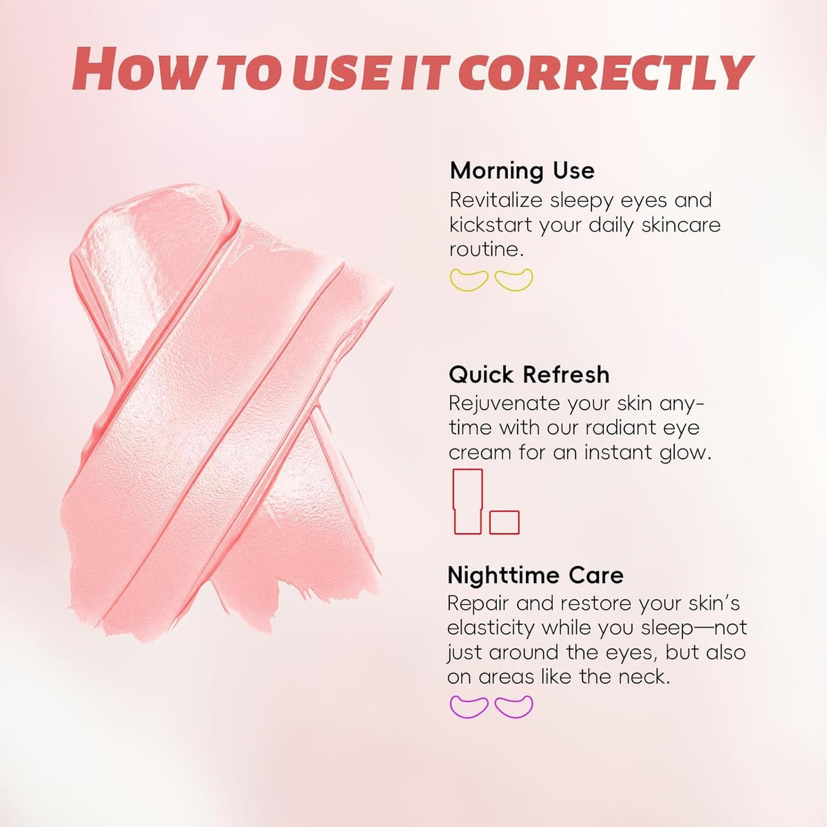 Peunitory Eye Balm Stick,Under Eye Cream Anti-Wrinkle Firming Treatment | Dark Circle Brightener | Hydrating (0.32oz)