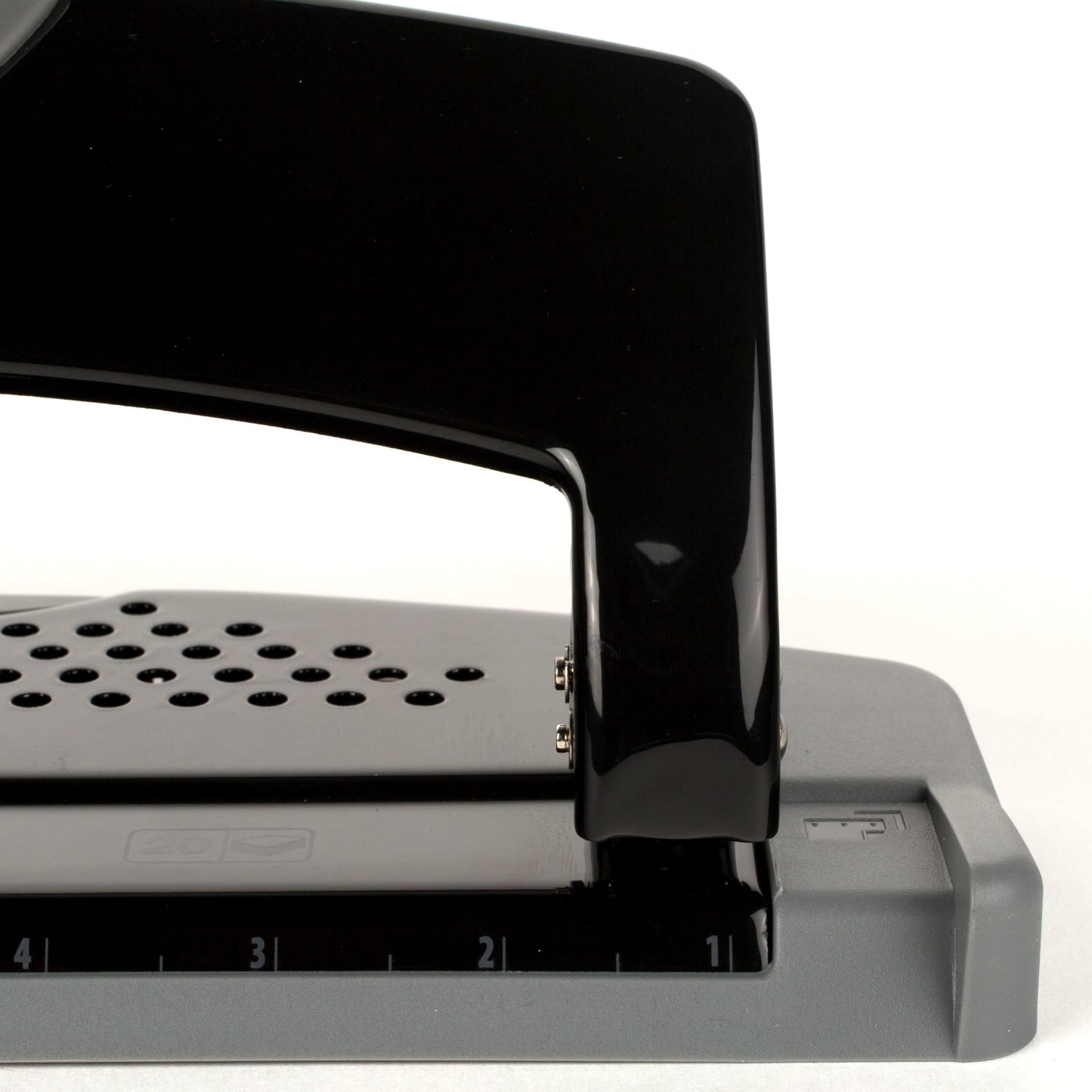 Swingline 3 Hole Punch, 20 Sheet Capacity Three Hole Puncher 3 Ring, Paper Punch, SmartTouch Low Effort, Black & Silver (74133)